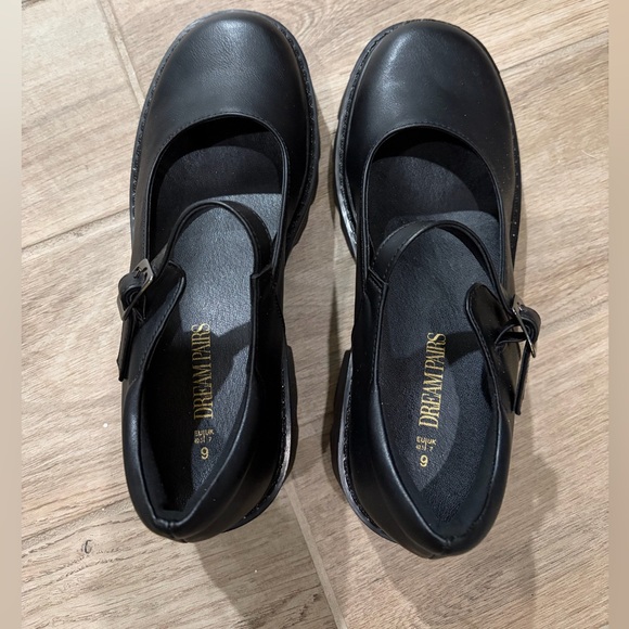 Dream Pairs Chunky Platform Mary Jane Pumps Black – Size 9 – New in Box - Picture 6 of 9